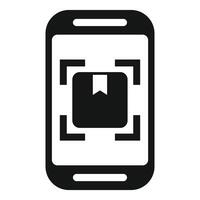 Smartphone icon with focus square vector
