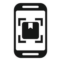 Smartphone icon with focus square vector