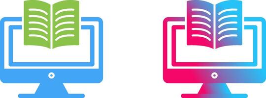 Digital Learning Icon Design vector