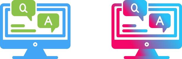 Faq Icon Design vector