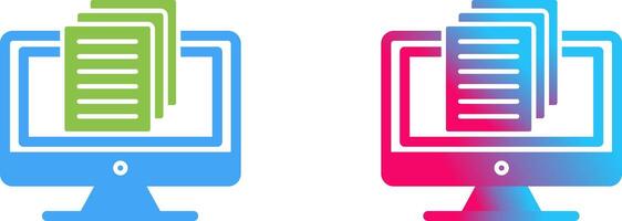 Document Icon Design vector