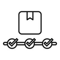 Checklist icon with checkmarks and bookmark vector