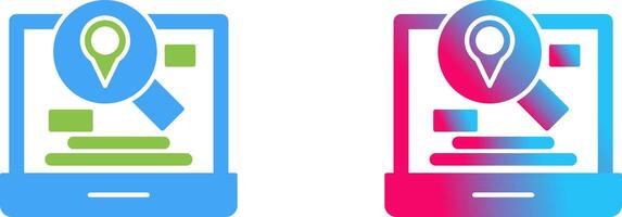 Find Location Icon Design vector