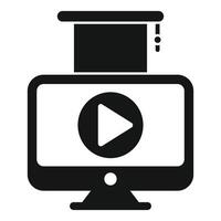 Online streaming icon illustration vector