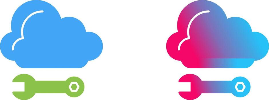 Cloud Computing Icon Design vector
