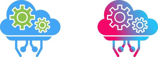 Cloud Computing Icon Design vector