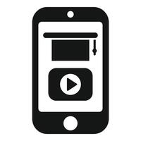 Mobile device with player icon illustration vector