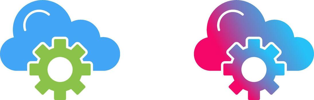 Cloud Computing Icon Design vector