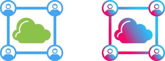 Network Icon Design vector