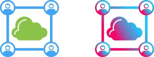 Network Icon Design vector