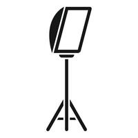 icon of a studio softbox, representing photography and lighting equipment vector