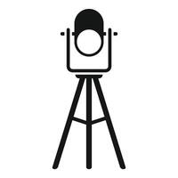 illustration of a surveyor's theodolite on tripod, isolated on white vector