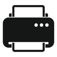 Black and white printer icon vector