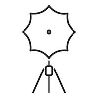 Professional studio light stand icon vector