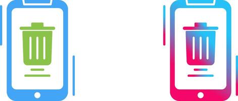 Delete Icon Design vector