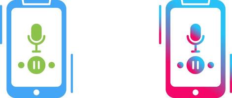 Voice Record Icon Design vector