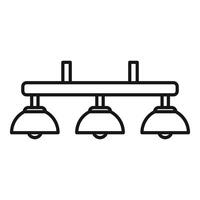 Modern kitchen island pendant lights illustration vector