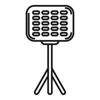 Led studio light icon on white background vector