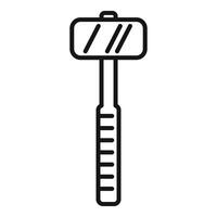 Outline illustration of a razor vector