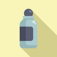 Flat design illustration of vaccine vial vector