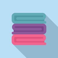 Stack of colorful towels illustration vector