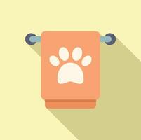 Pet paw print bathroom tissue holder illustration vector