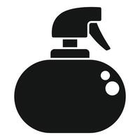 Black silhouette of spray bottle icon vector