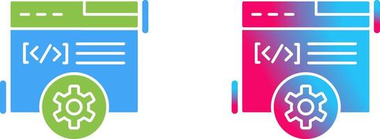 Web Development Icon Design vector