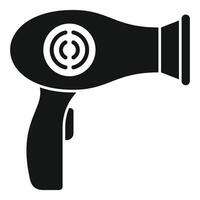 Black silhouette of a hair dryer icon vector