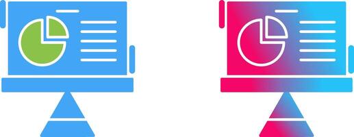 Pie Chart Icon Design vector