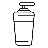 Hand soap dispenser line art illustration vector