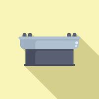 Flat design illustration of modern gas range vector