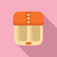 Flat design icon of a vintage toaster on pink background vector