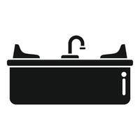 Modern kitchen sink icon design vector