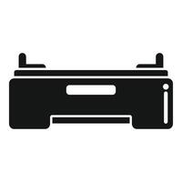 Black silhouette of a vintage camera vector