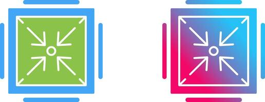 Minimize Icon Design vector
