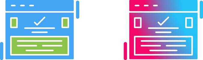 Complete Icon Design vector