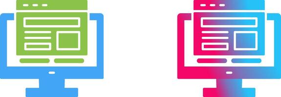 Adaptive Layout Icon Design vector