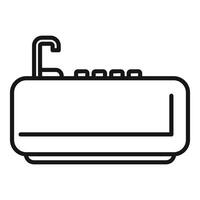 Outline icon of a keyboard vector