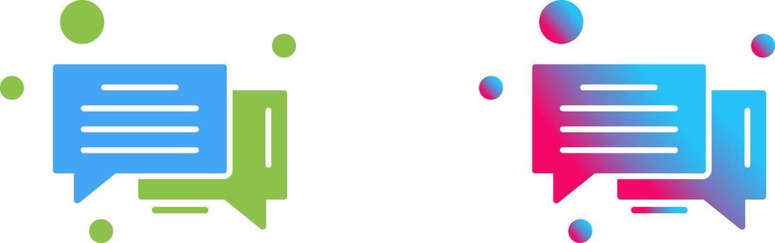 Message Bubble Icon Design vector