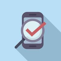 Mobile quality assurance concept illustration vector