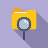 Digital file search concept illustration vector