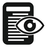 Privacy policy concept icon with eye vector