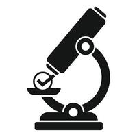 illustration of black microscope icon vector