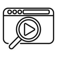 Online search concept icon vector