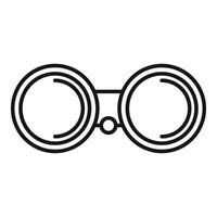 illustration of simple binoculars icon vector