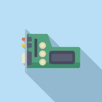 Flat design illustration of digital camera vector