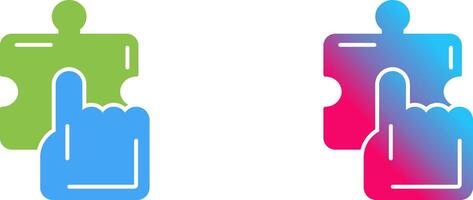 Quick Selection Icon Design vector