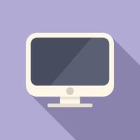 Modern flat design computer monitor illustration vector