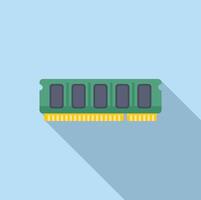 illustration of computer ram memory stick vector